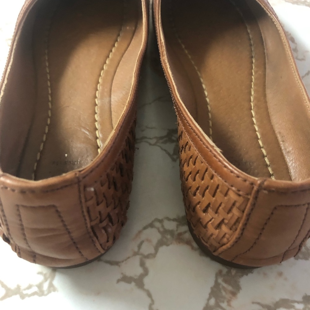 Preowned Frye Carson Braided/Woven Brown Ballet Shoe size 6 - Picture 6 of 6
